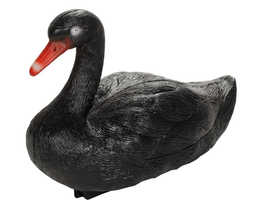 Лебедь черный, пластик 38*17*28см А064 Из