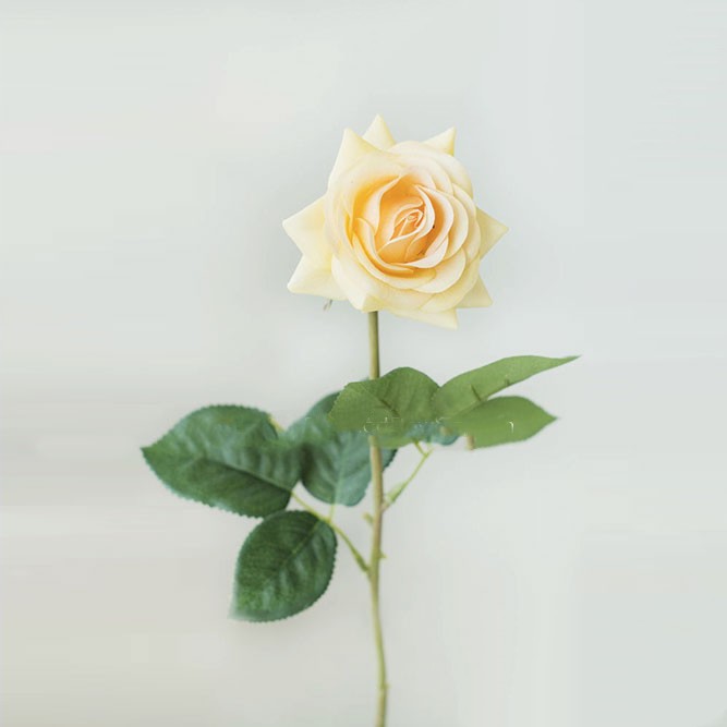 Роза малая персиковая h-43см, d бутона-6см Арт001