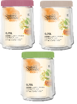 Банка д/сыпучих продуктов 0,75л Sugar&Spice Honey ПР